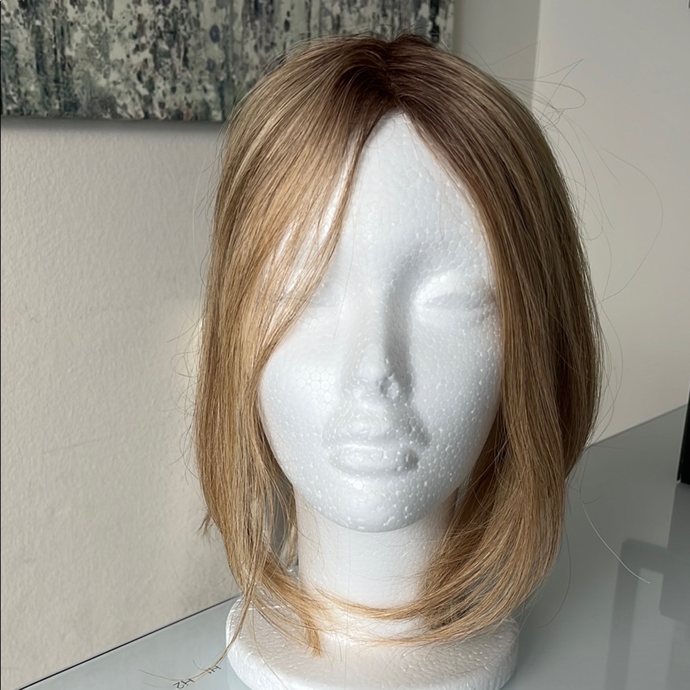 Beautiful Hair Topper. Made from human hair with lace top.